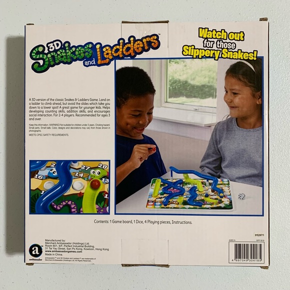 3D Snakes and Ladders Board Game-New - Picture 6 of 8